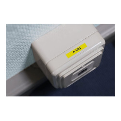 Brother | TZe-611 Laminated Tape | Black on Yellow | TZe | 8 m | 6 cm