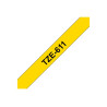 Brother | TZe-611 Laminated Tape | Black on Yellow | TZe | 8 m | 6 cm