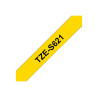 Brother | TZe-S621 Strong Adhesive Laminated Tape | Black on Yellow | TZe | 8 m | 9 cm