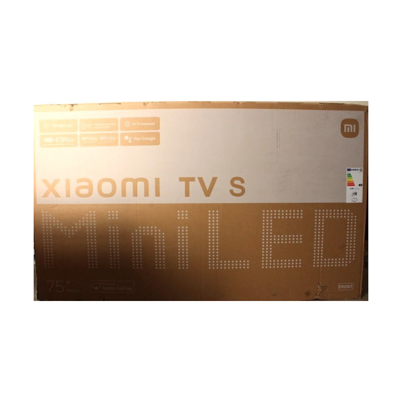 SALE OUT. Xiaomi TV S Mini 2025 75" (3840 x 2160) | Xiaomi TV | S Mini LED 2025 | 75 | Smart TV | Google TV | UHD | Black | DAMA