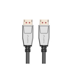 Lanberg DisplayPort M/M Cable 20 PIN V1.4 8K 60HZ | CA-DPDP-20CU-0018-BK | DisplayPort to DisplayPort | 1.8 m
