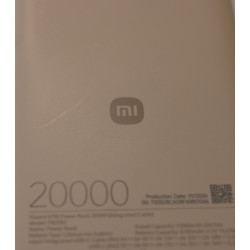 SALE OUT. 67W Power Bank 20000 (Integrated Cable) | 20000 mAh | Tan | DAMAGED PACKAGING, SCRATCHED