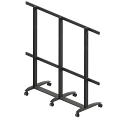 EDBAK Floor stand | TRV400.006 Videoconferencing trolley for Samsung | Height adjustment | 130 " | Maximum weight (capacity) 200