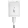 Goobay 65 W USB-C PD GaN Multiport Fast Charger Nano, White | Goobay | 65 W USB-C PD GaN Multiport Fast Charger Nano