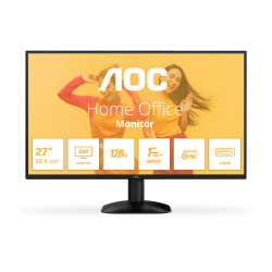 AOC Q27B35S3 | 27 " | IPS | QHD | 16:9 | 120 Hz | 1 ms | 2560 x 1440 pixels | 300 cd/m | HDMI ports quantity 1 | Black