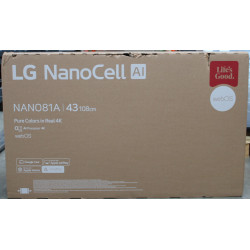SALE OUT. LG 43NANO81A3A 43" (109 cm) LED LCD TV | SALE OUT. | LG 43NANO81A3A | 43 | Smart TV | webOS 25 | UHD | DAMAGED PACKAGI