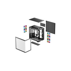 Deepcool Case | CG590U 5F | Midi-Tower | ATX PS2 | Black