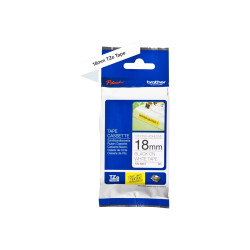 Brother | TZe-S241 Strong Adhesive Laminated Tape | Black on White | TZe | 8 m | 1.8 cm