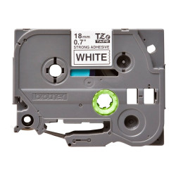 Brother | TZe-S241 Strong Adhesive Laminated Tape | Black on White | TZe | 8 m | 1.8 cm