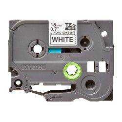Brother | TZe-S241 Strong Adhesive Laminated Tape | Black on White | TZe | 8 m | 1.8 cm