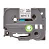 Brother | TZe-S241 Strong Adhesive Laminated Tape | Black on White | TZe | 8 m | 1.8 cm