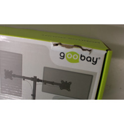 SALE OUT. Goobay Dual Monitor Mount Flex, Black | Goobay Dual Monitor Mount Flex | Swivel, Tilt, Rotation | 17-32 " | Maximum we
