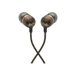 Marley Wired Earbuds | Smile Jamaica | Built-in microphone | USB Type-C | Brass
