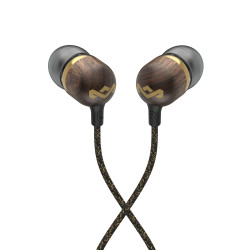 Marley Wired Earbuds | Smile Jamaica | Built-in microphone | USB Type-C | Brass