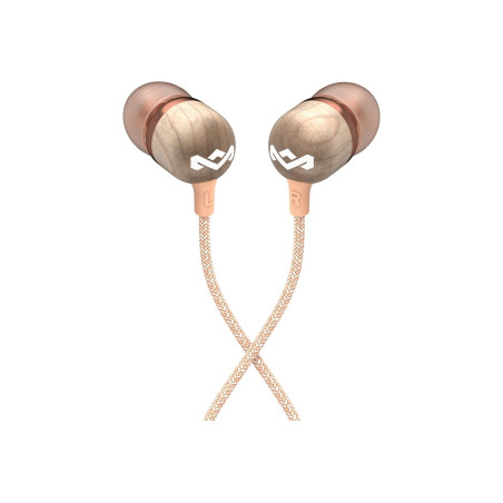 Marley Wired Earbuds | Smile Jamaica | Built-in microphone | USB Type-C | Copper