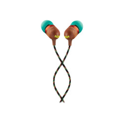 Marley Wired Earbuds | Smile Jamaica | Built-in microphone | USB Type-C | Rasta