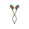 Marley Wired Earbuds | Smile Jamaica | Built-in microphone | USB Type-C | Rasta