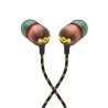 Marley Wired Earbuds | Smile Jamaica | Built-in microphone | USB Type-C | Rasta