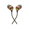 Marley Wired Earbuds | Smile Jamaica | Built-in microphone | USB Type-C | Rasta
