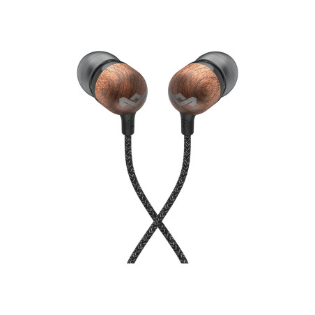 Marley Wired Earbuds | Smile Jamaica | Built-in microphone | USB Type-C | Signature Black