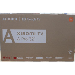 SALE OUT. | Xiaomi QLED TV A Pro 2026 | 32" | Smart TV | Google TV | HD | Dark Gray | DAMAGED PACKAGING, CRACKED BODY (BACKSIDE,