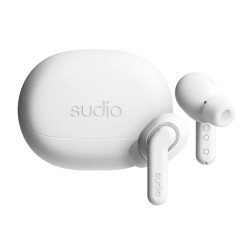 Sudio Earbuds | E4 Pro | Bluetooth | In-ear | Microphone | Cloud White | Noise canceling | Noise reduction | Wireless
