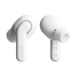 Sudio Earbuds | E4 Pro | Bluetooth | In-ear | Microphone | Cloud White | Noise canceling | Noise reduction | Wireless