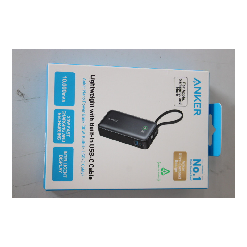 SALE OUT. Anker 545 Nano Power Bank | A1259G11 | 10000 mAh | Black | DEMO
