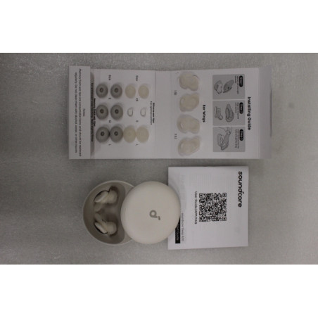SALE OUT. Anker Soundcore Smart ANC Sleep Earbuds with AI Brainwave Audio | Sleep A30 | Bluetooth | ANC | White | DEMO