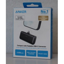 SALE OUT. Anker Nano Power Bank Built-In with USB-C Connector | A1653H11 | 5000 mAh | Black | DEMO
