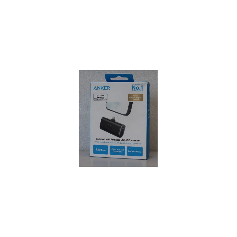 SALE OUT. Anker Nano Power Bank Built-In with USB-C Connector | A1653H11 | 5000 mAh | Black | DEMO