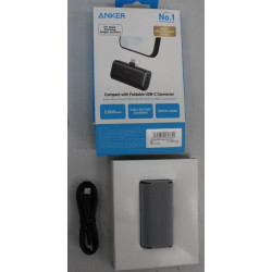 SALE OUT. Anker Nano Power Bank Built-In with USB-C Connector | A1653H11 | 5000 mAh | Black | DEMO
