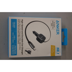 SALE OUT. Anker Nano Car Charger (75W, USB-C Port, Built-In Retractable USB-C Cable) | Anker Nano Car Charger (75W, USB-C Port, 