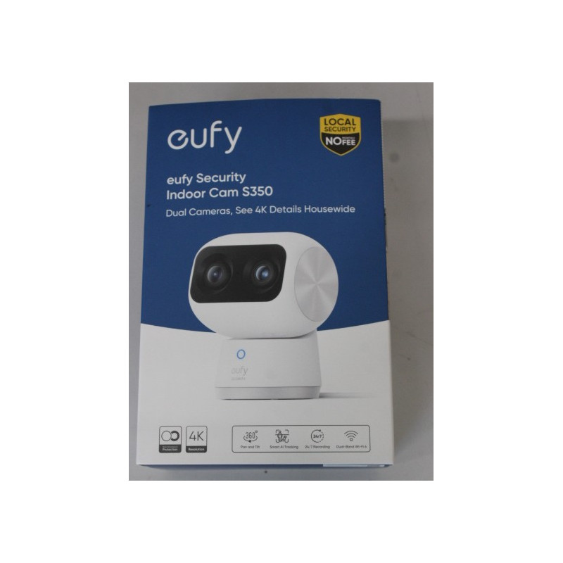 SALE OUT. Anker Eufy Security Indoor Cam S350, White | Anker Eufy Security Indoor Camera | S350 | 24 month(s) | Tabletop | Wide-