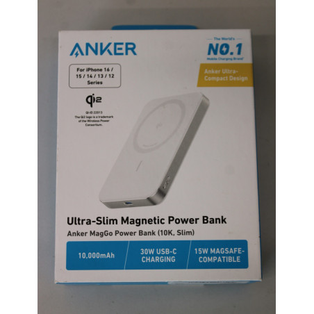 SALE OUT. Anker Power Bank | MagGo | 10000 mAh | White | DEMO