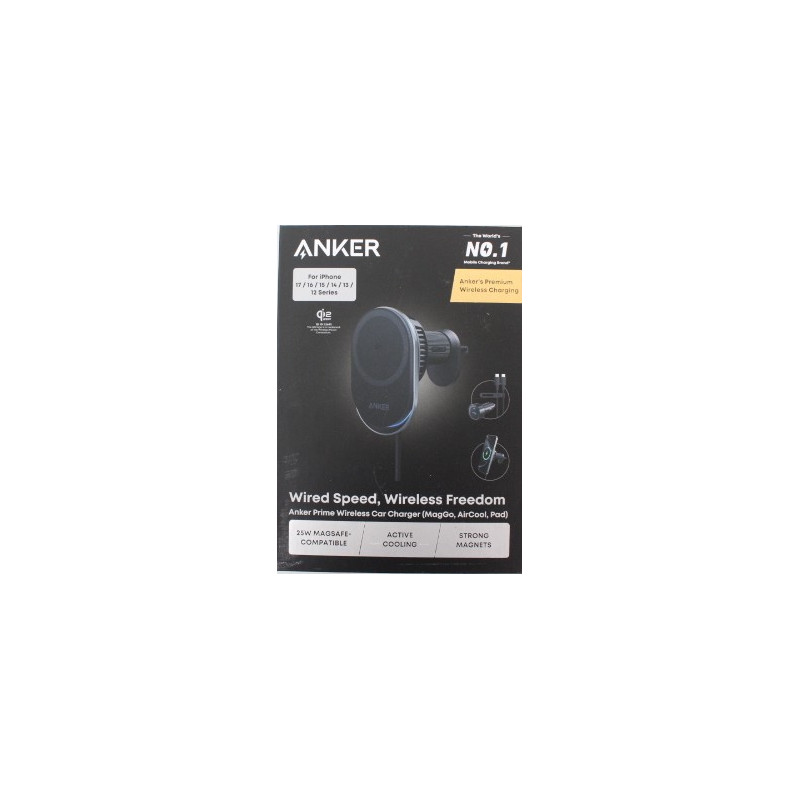 SALE OUT. Anker Prime Wireless Car Charger Qi2.2 25W wireles charging (MagGo, AirCool, Pad) | Anker Prime Wireless Car Charger Q