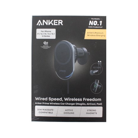 SALE OUT. Anker Prime Wireless Car Charger Qi2.2 25W wireles charging (MagGo, AirCool, Pad) | Anker Prime Wireless Car Charger Q