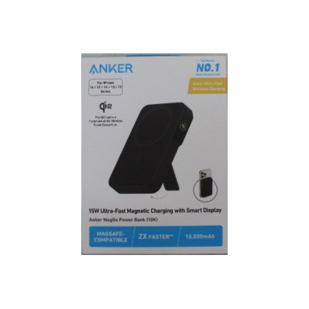 SALE OUT. | Anker 633 Magnetic Wireless Power Bank with 27W USB C port | A1654G11 | 10000 mAh | Black | DAMAGED PACKAGING, DEMO