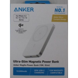 SALE OUT. | Anker Power Bank | MagGo | 10000 mAh | White | DEMO