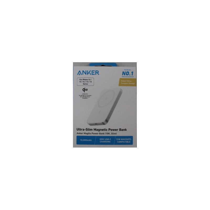 SALE OUT. | Anker Power Bank | MagGo | 10000 mAh | White | DEMO