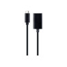 Cablexpert USB Type-C to DisplayPort adapter cable, 4K, 15 cm, black | Type-C to DisplayPort