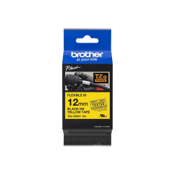 Brother | TZe-FX631 Flexible ID Laminated Tape | Black on Yellow | TZe | 8 m | 1.2 cm