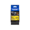 Brother | TZe-FX611 Flexible ID Laminated Tape | Black on Yellow | TZe | 8 m | 6 cm