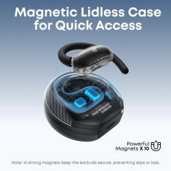 Anker Soundcore | Open-Ear Headphones, Comfortable Fit, Clear Sound, Lidless Case | V40i