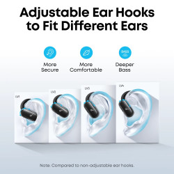 Anker Soundcore | Open-Ear Headphones, Comfortable Fit, Clear Sound, Lidless Case | V40i
