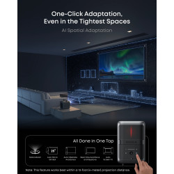 Anker Nebula | Laser Projector | 4K UHD (3840 x 2160) | 3500 ANSI lumens | Black/Gray