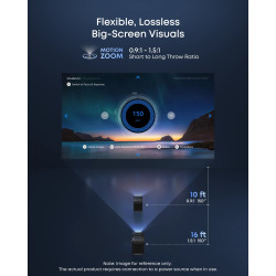 Anker Nebula | Laser Projector | 4K UHD (3840 x 2160) | 3500 ANSI lumens | Black/Gray