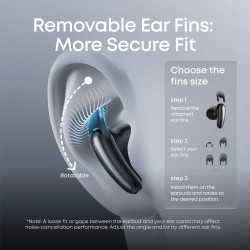 Anker Soundcore True Wireless Earphones | Liberty Buds | Bluetooth | Semi-in-ear | Microphone | Black | Noise canceling | Noise 