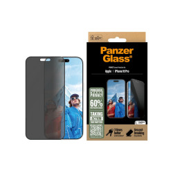 PanzerGlass Screen protector | Apple | iPhone 16 Pro | Glass | Black | Ultra-Wide Fit