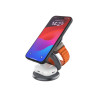 Fixed MagPowerstation Round 3-in-1 foldable wireless charger with MagSafe support | Gray